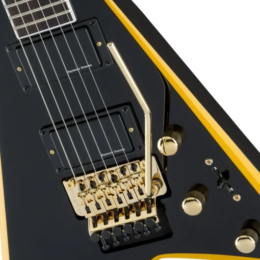 Jackson X Series Rhoads RRX24, Laurel Fingerboard, Black with Yellow Bevels | Electric Guitars | 2913636598