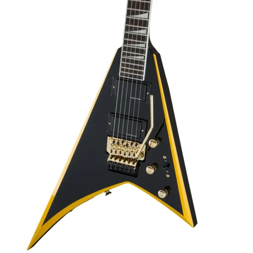 Jackson X Series Rhoads RRX24, Laurel Fingerboard, Black with Yellow Bevels | Electric Guitars | 2913636598