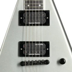Kramer Dave Mustaine Vanguard in Case Electric Guitar - Metallic Silver