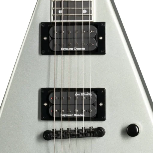 Kramer Dave Mustaine Vanguard in Case Electric Guitar - Metallic Silver