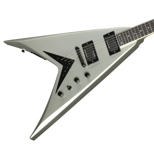 Kramer Dave Mustaine Vanguard in Case Electric Guitar - Metallic Silver