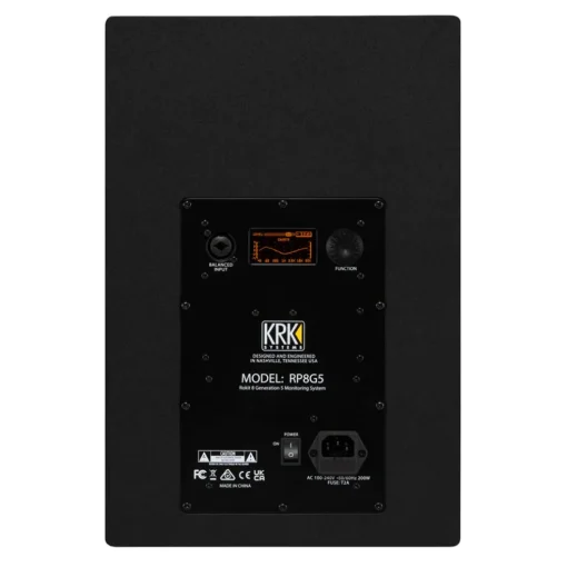 KRK ROKIT Gen5 Studio Monitor 8" Class D Powered; Kevlar Drivers; Onboard DSP - Single