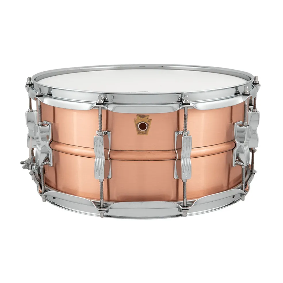 Ludwig Acro Brushed Copper Snare Drum - 14" x 6.5"