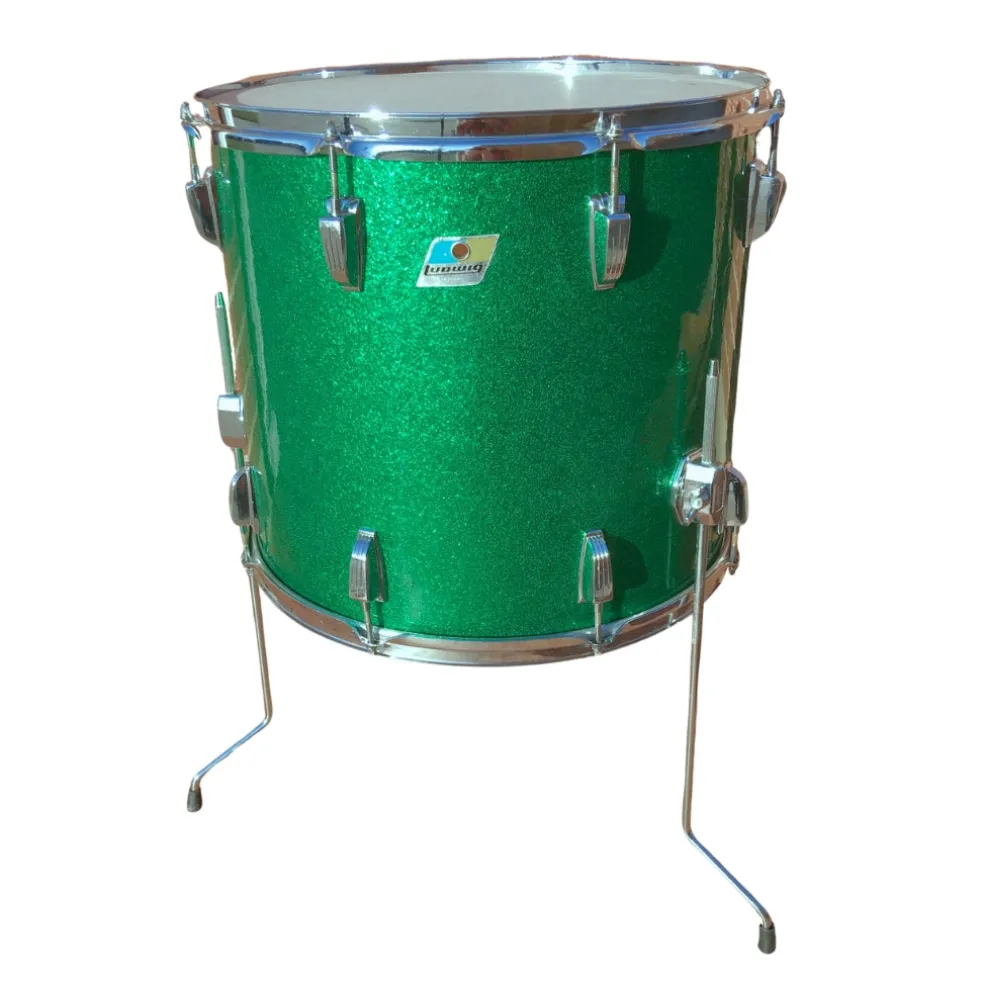 Ludwig Classic Maple 16"x18" Floor Tom - Green Sparkle