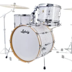 Ludwig Continental Club Fab Plus Shell Pack - White Marine Pearl