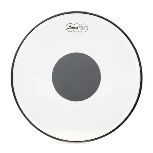 Ludwig 10" Clear Ambassador Silver Dot