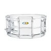 Ludwig Supralite Steel Snare 6.5" X 14" with P88i Throw Off