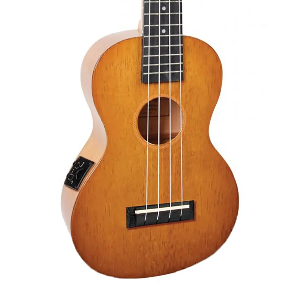 Mahalo Hano Concert Ukulele With Pickup - Vintage Natural Gloss