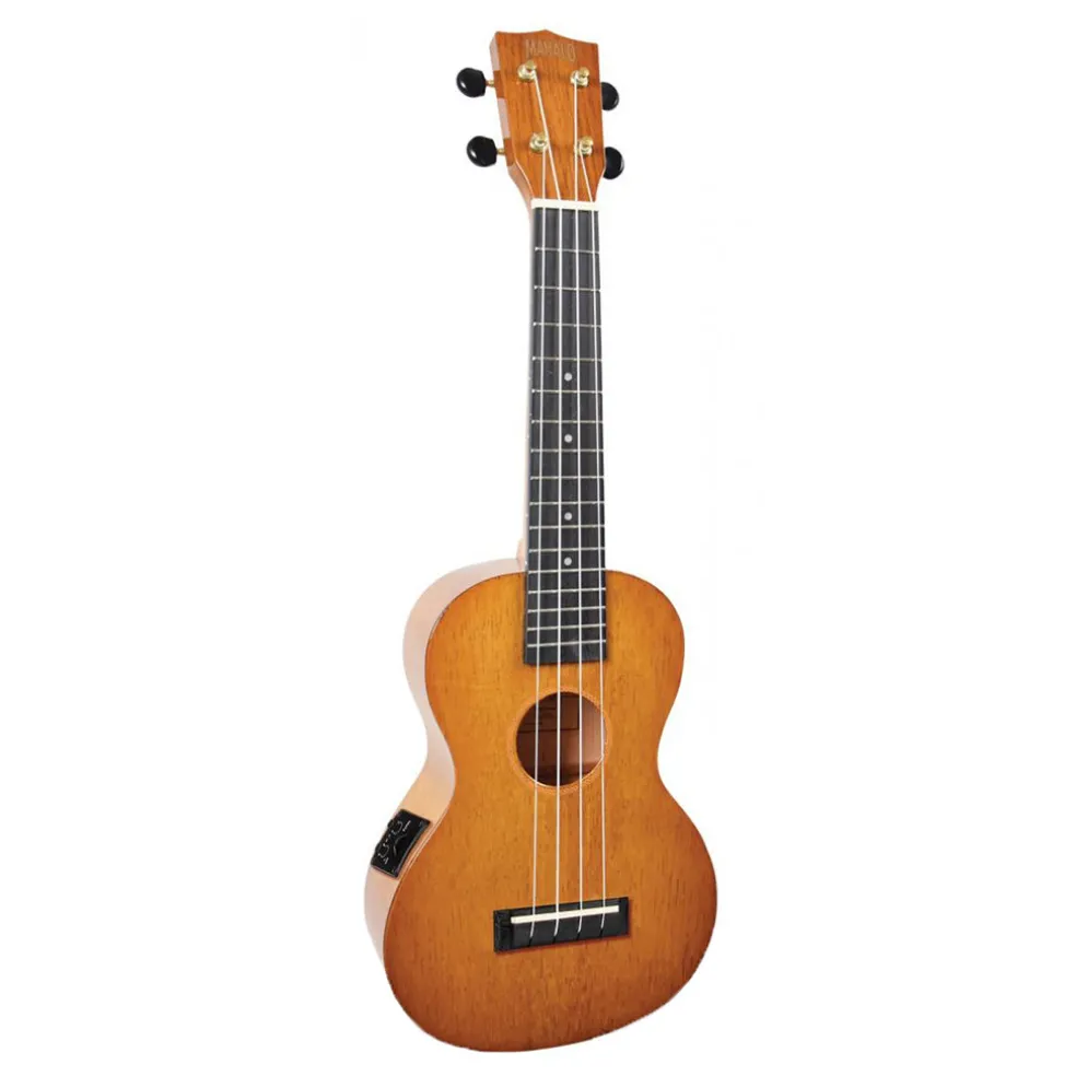 Mahalo Hano Concert Ukulele With Pickup - Vintage Natural Gloss