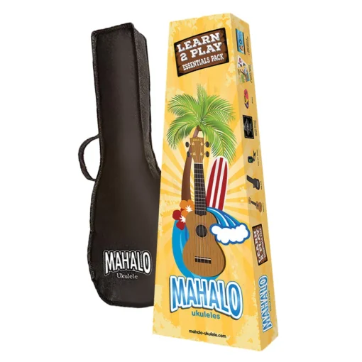 Mahalo Rainbow Essentials Uke Pack - Red