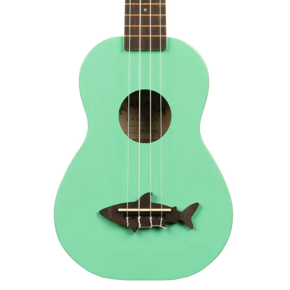 Makala - Shark Bridge - Soprano Ukulele - Green Surf