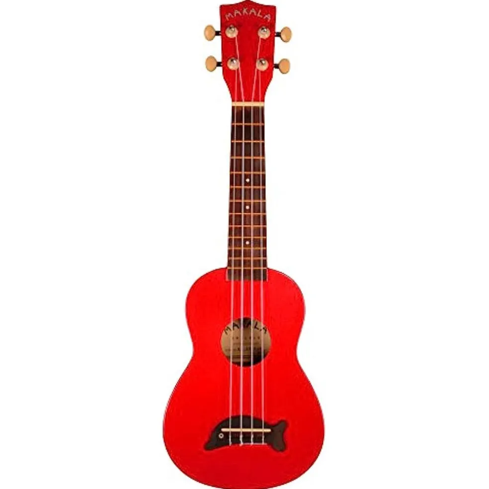 Makala Soprano Ukulele Dolphin Bridge - Candy Apple Red