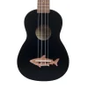 Makala Soprano Ukulele Shark Bridge - Black Tip