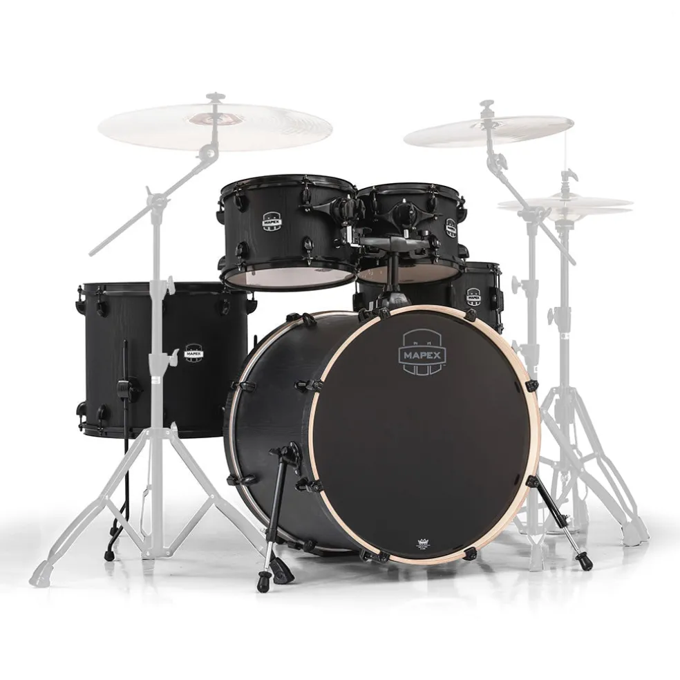 Mapex Mars 22" 5-Piece Rock Fast Shell Pack - Nightwood with Black Hardware