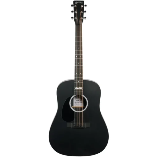 Martin DX Johnny Cash: X-Series Signature Edition Left Handed - Jett Black