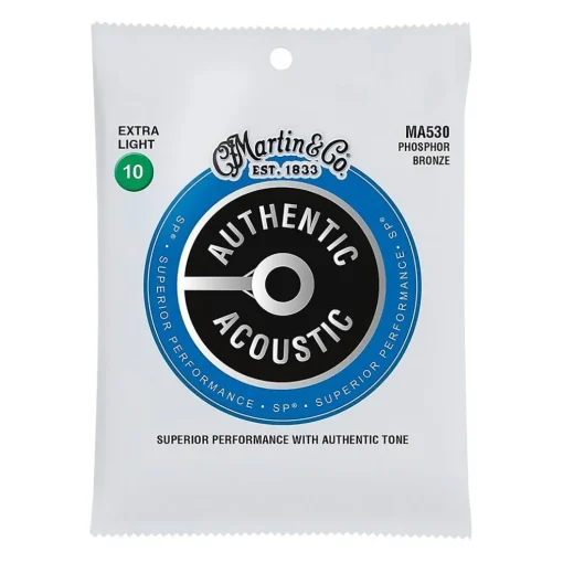 Martin MA530 - SP Authentic Extra Light 92/8 10-47 Acoustic Guitar Strings