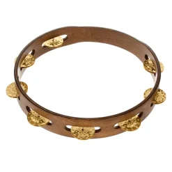 Meinl Tambourine With 1 Row Hamm Brass - Walnut Brown