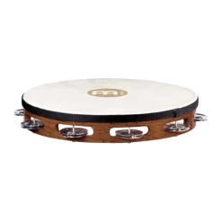 Meinl Wood Tambourine With 1 Row Steel Jingles - African Brown