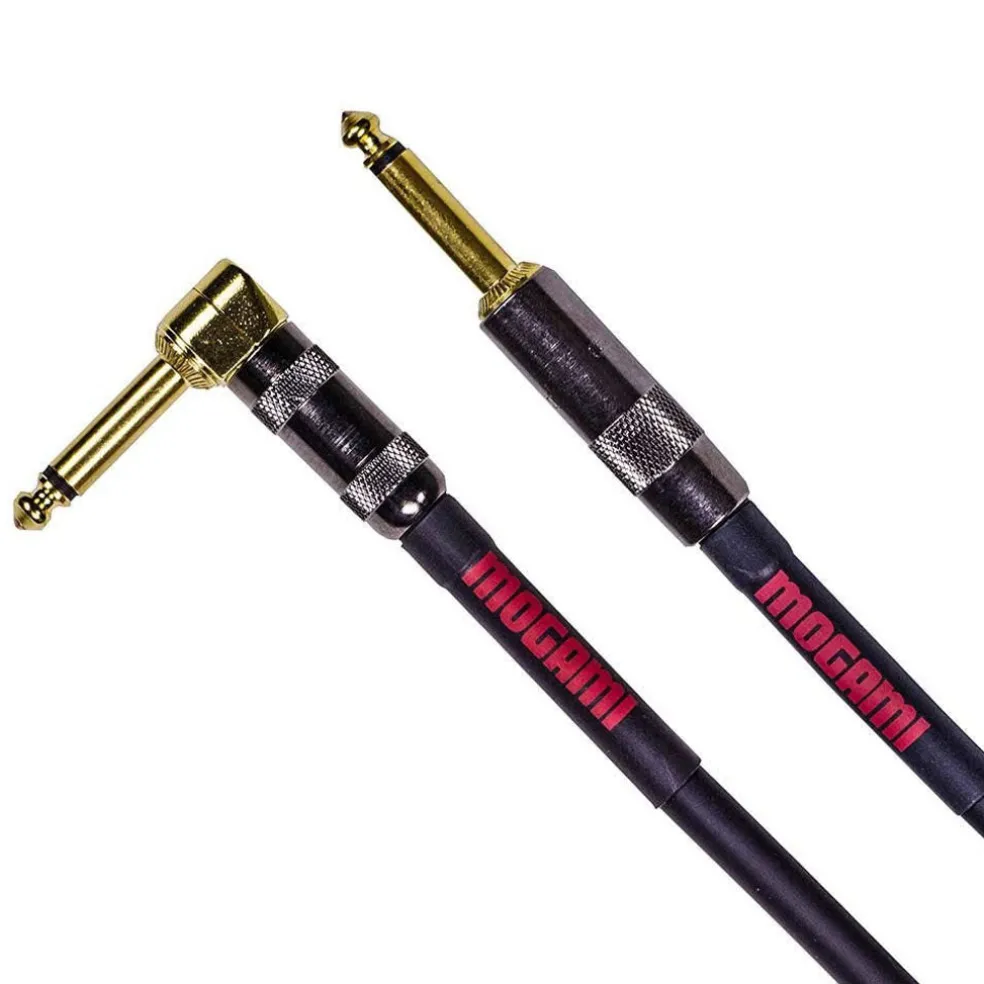 Mogami MOG-OD12R - Overdrive Series Instrument Cable - Angled/Straight (12ft)