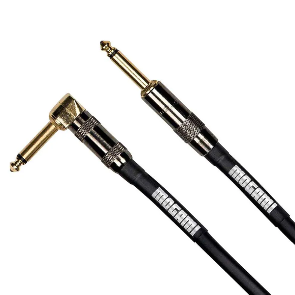 Mogami MOG-PLATINUMR20 - Platinum Series Instrument Cable - Angled/Straight (20ft)