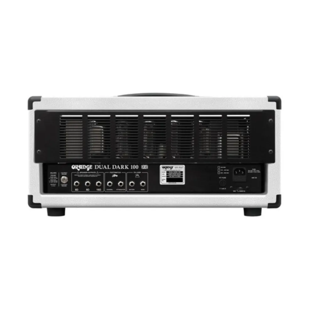 Orange Dual Dark 100 Limited Edition Amp Head - White