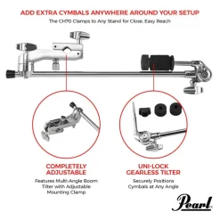 Pearl CH70 Mini Cymbal Boom Arm And Clamp
