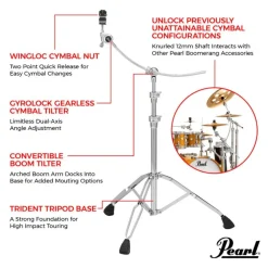 Pearl Curved Boom Cymbal Stand