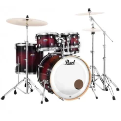 Pearl Decade Maple DMP925SP/C 5-piece Shell Pack with Hardware - Gloss Deep Red Burst