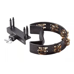 Pearl Quickmount Tambourine With Brass Jingles