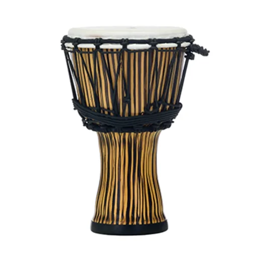 Pearl 7" Synthetic Shell Djembe Rope Tuned - Zebra Grass