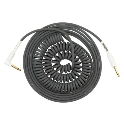 Pig Hog Half Coil Instrument Cable - 30ft - Grey/Black