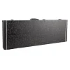 Premium Electric Guitar Hard Case, Black & Brown Paisley with Green Plush Interior