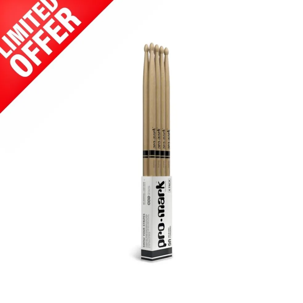 ProMark Forward Hickory 5A Wood Tip - 4 Pack