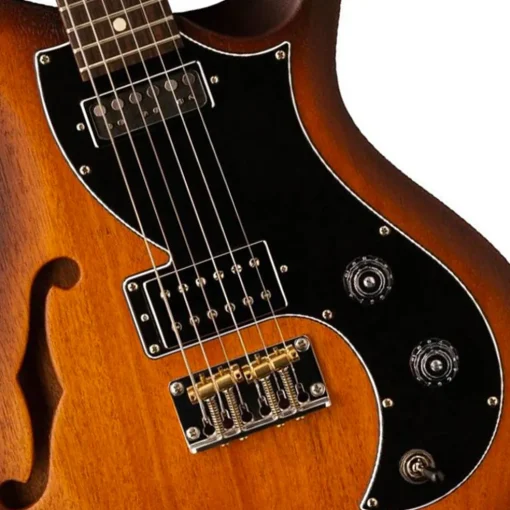 PRS S2 Vela Semi Hollow Satin - McCarty Tobacco Sunburst - Dot Inlay