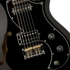 PRS S2 Vela Semi-Hollow - Black - Dot Inlay