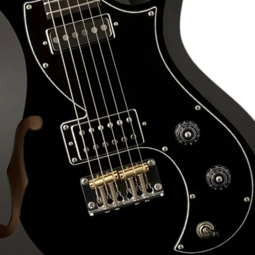 PRS S2 Vela Semi-Hollow - Black - Dot Inlay