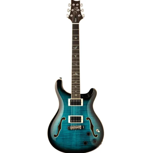 PRS SE Hollowbody II Piezo - Peacock Blue Burst
