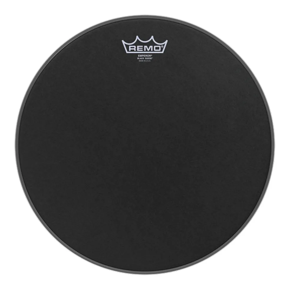 Remo 16" Emperor Black Suede