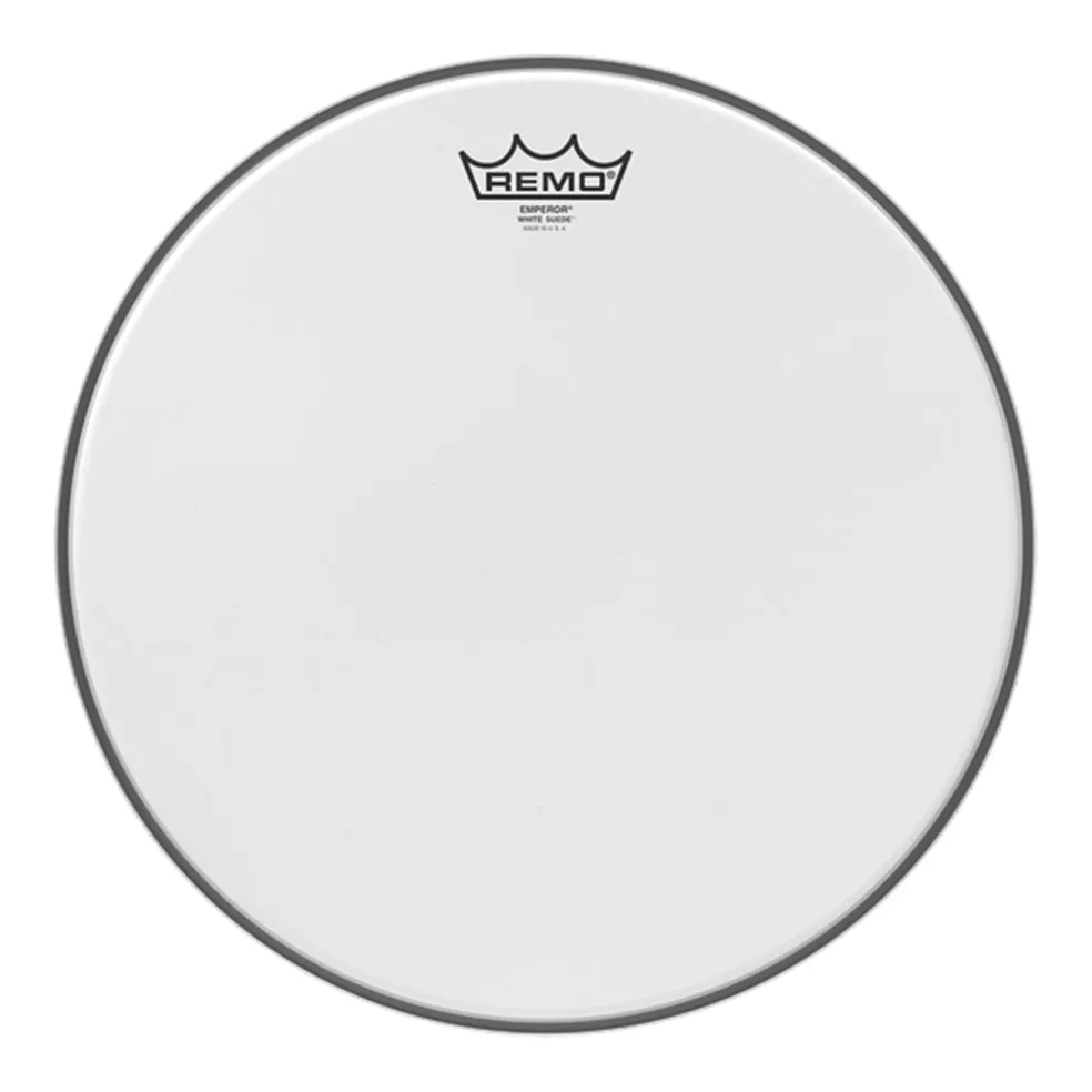 Remo 10" Emperor White Suede