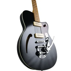 Reverend Club King 290 w/Bigsby - Midnight Black