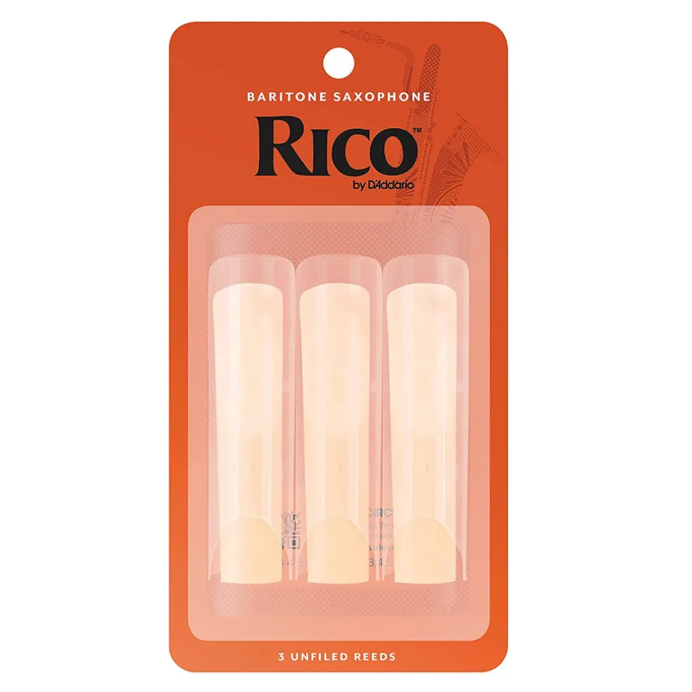 Rico Baritone Sax Reeds, Strength 2.5, 3-pack