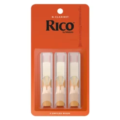 Rico by D'Addario Bb Clarinet Reeds, Strength 3.5 - 3 Pack