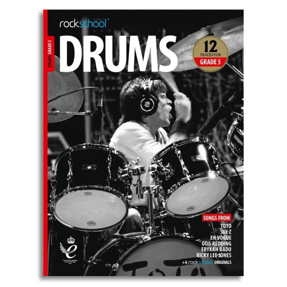 Rockschool Drums Grade 5 2018-2024 BK/OLA
