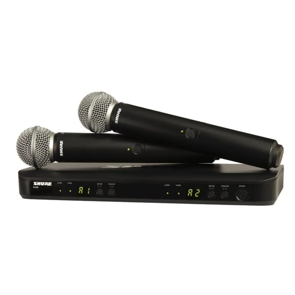 Shure BLX288/SM58 Wireless Dual Handheld System (M17: 662-686MHz)