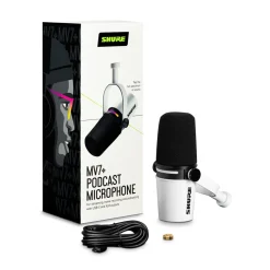 Shure Motiv MV7+ Podcast Microphone White