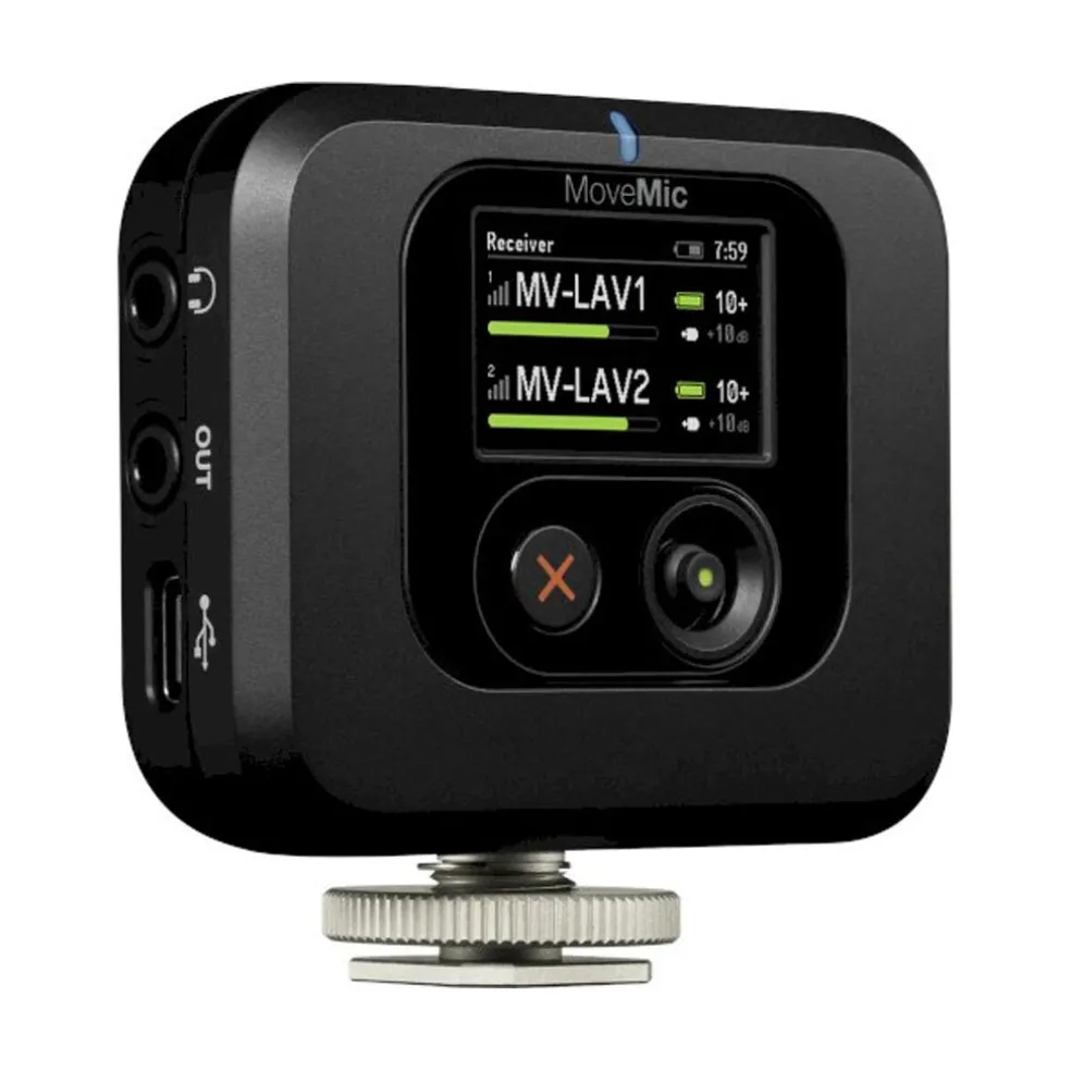 Shure MoveMic Receiver with USB-C Cable and 3.5mm Cable