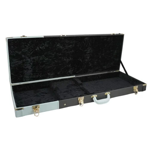 Sky 2 Tone Electric Guitar Hard Case - Black & Blue w/ Black Interior