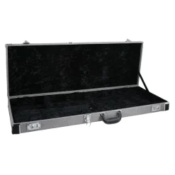 Sky Premium Electric Guitar Hard Case, Silver with Black Plush Interior