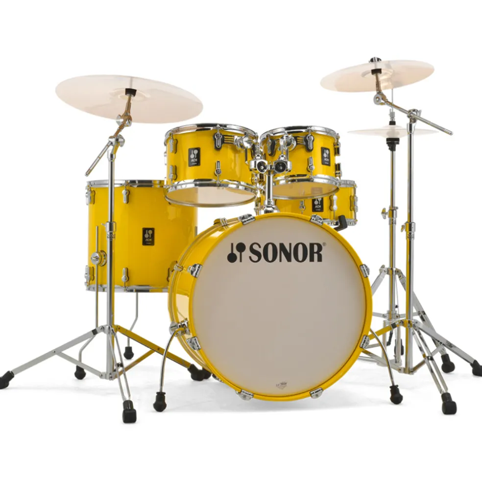 Sonor AQ1 Series Studio 5-Piece Kit with 2000 Series Hardware Set - Yellow