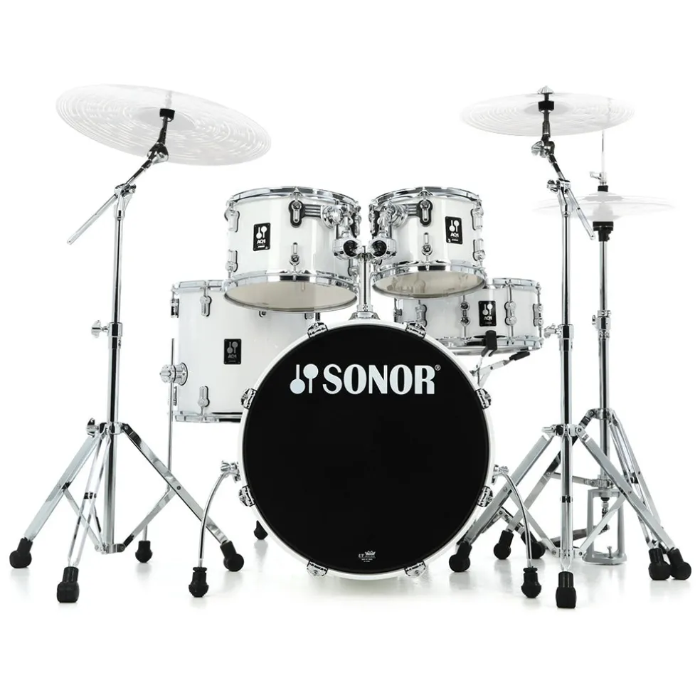 Sonor AQ1 Series Studio 5-Piece Kit with 2000 Series Hardware Set - Piano White